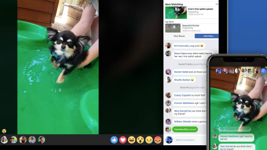 Facebook video groupe