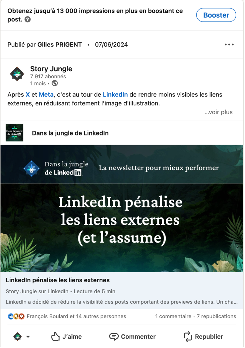 Sponsorisation des newsletters LinkedIn