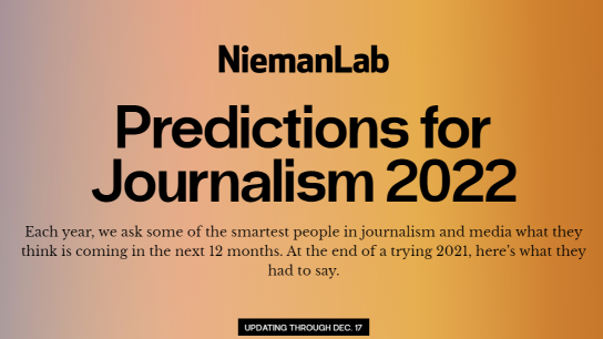 Média&nbsp;: les prédictions 2022 du Lab de Harvard