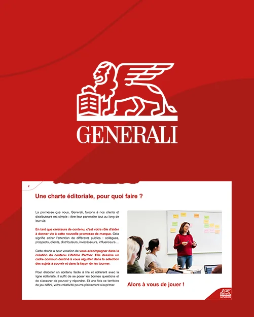 Generali - Charte éditoriale, narratifs et marque employeur