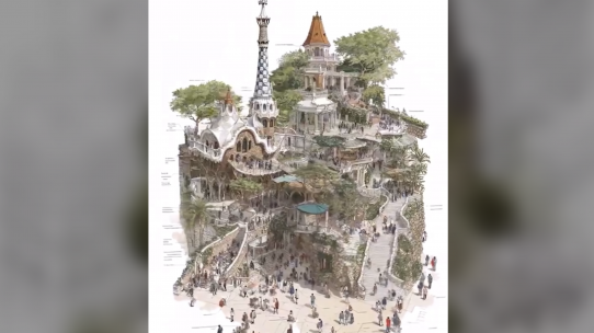 Quand l’IA donne vie aux croquis d’Antonio Gaudí…
