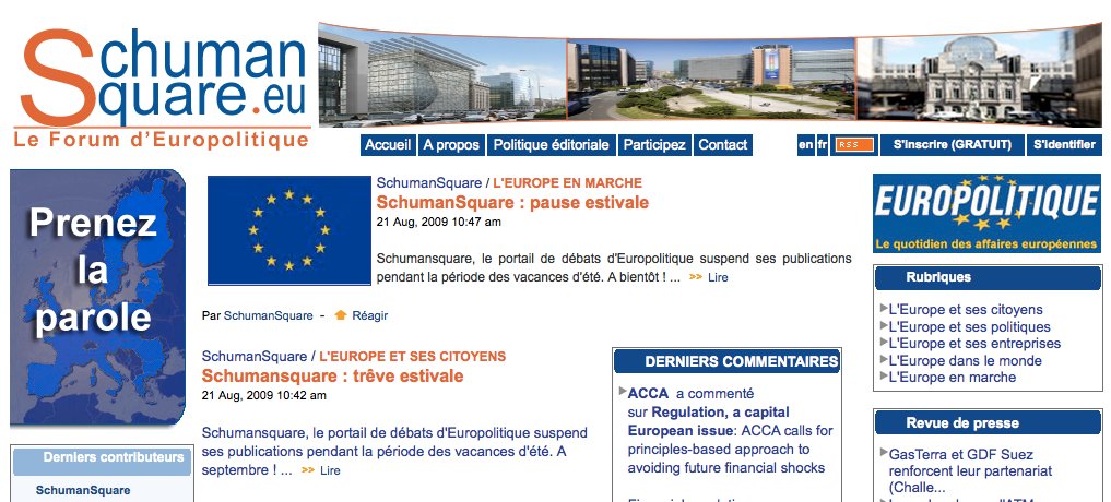 Europolitique et Take Part Media lancent SchumanSquare.eu